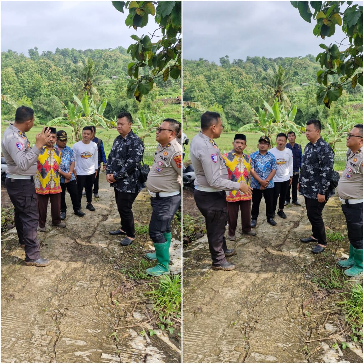Satlantas Polres Kuningan Monitoring Lahan Jagung di Cibulan, Dukung Ketahanan Pangan Nasional